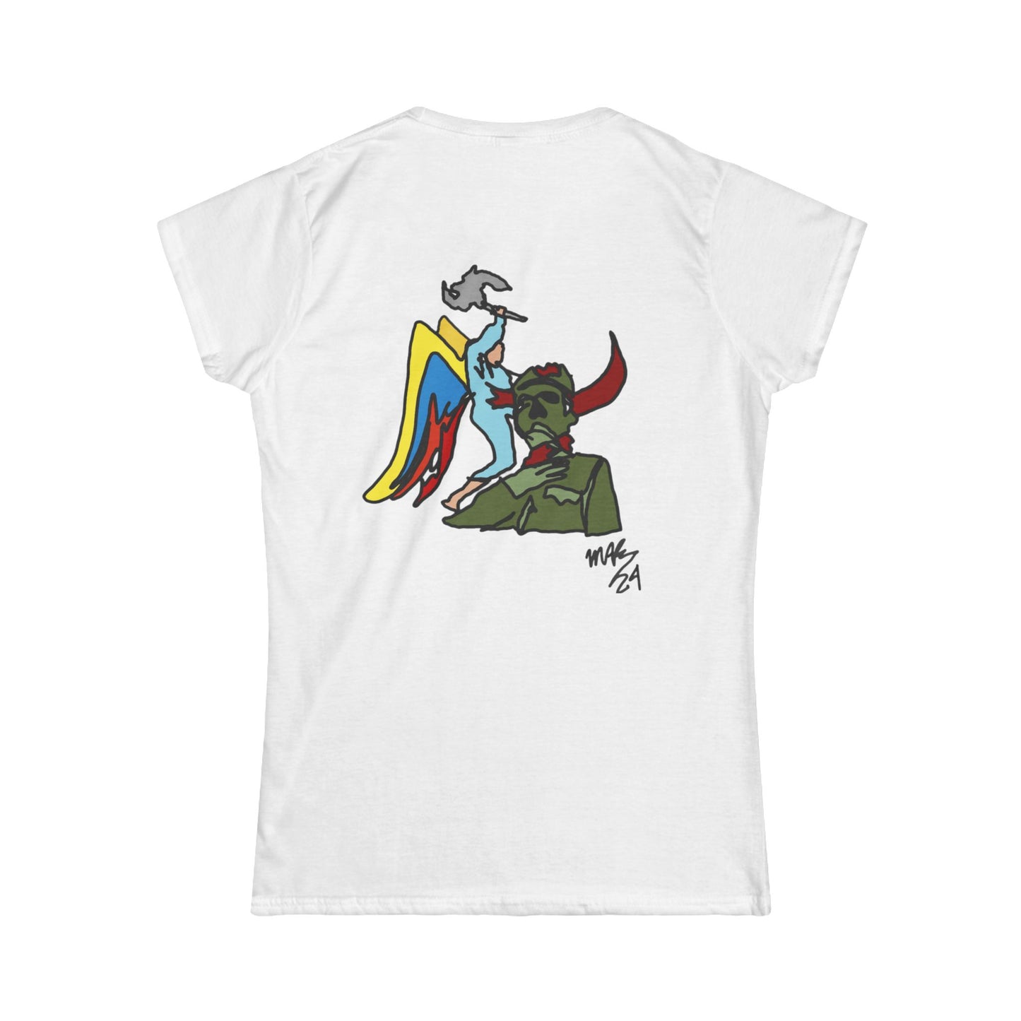 Women's Softstyle Tee ANGEL LIBERTADOR