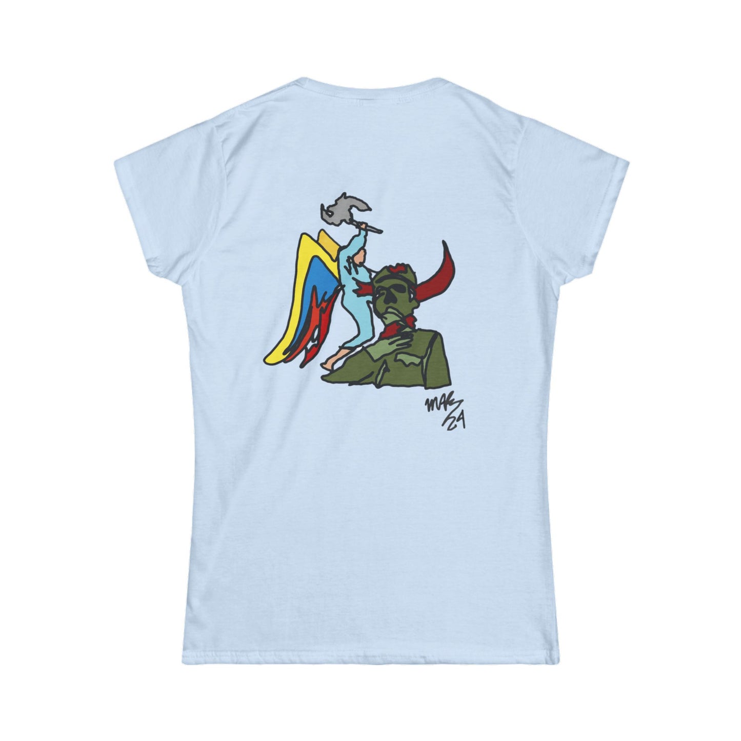 Women's Softstyle Tee ANGEL LIBERTADOR